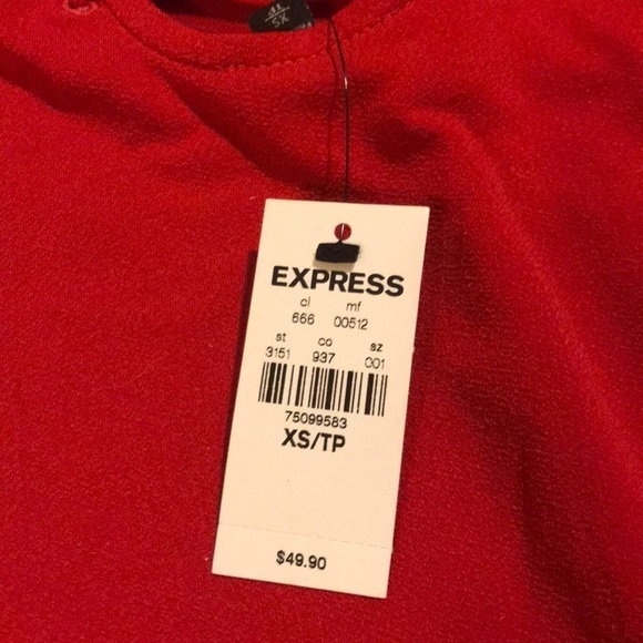 Red Express caged Blouse - Picture 9 of 10